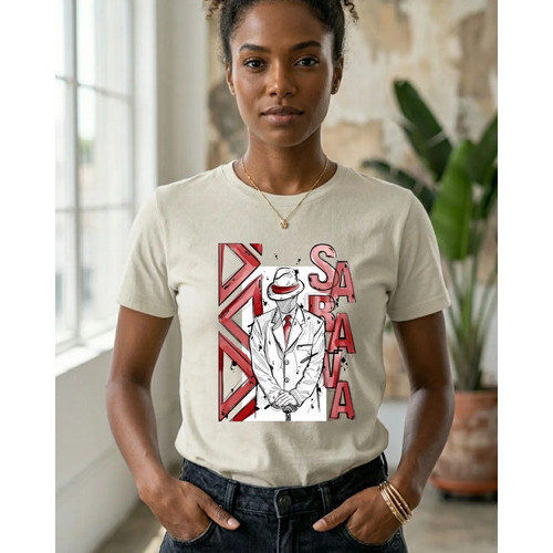 Camiseta Algodão Zé Pelintra Malandro3 Axé Umbanda Candomblé-Offwhite,M(Offwhite,M)
