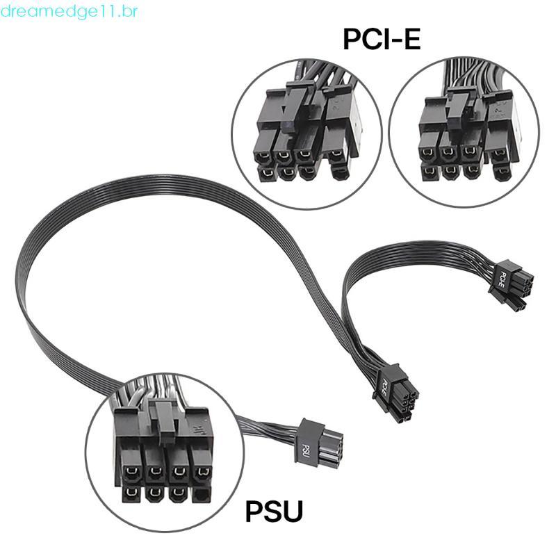 dreamedge11 Modular Fonte Alimentação 8 Pinos PCIe Para Divisor 6 + 2