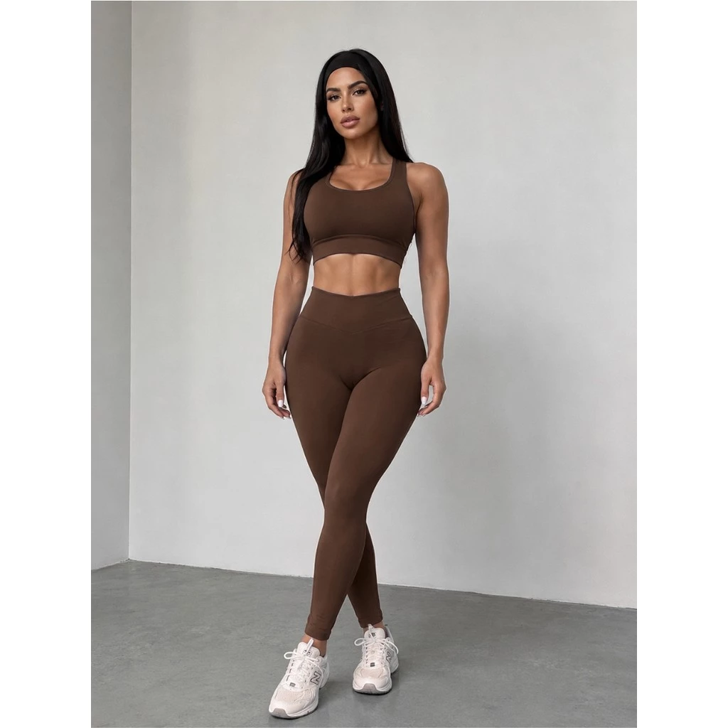 Conjunto Fitness Roupa de Academia Feminina Top e Calça Suplex Premium Zero alta compressão — imagem 1