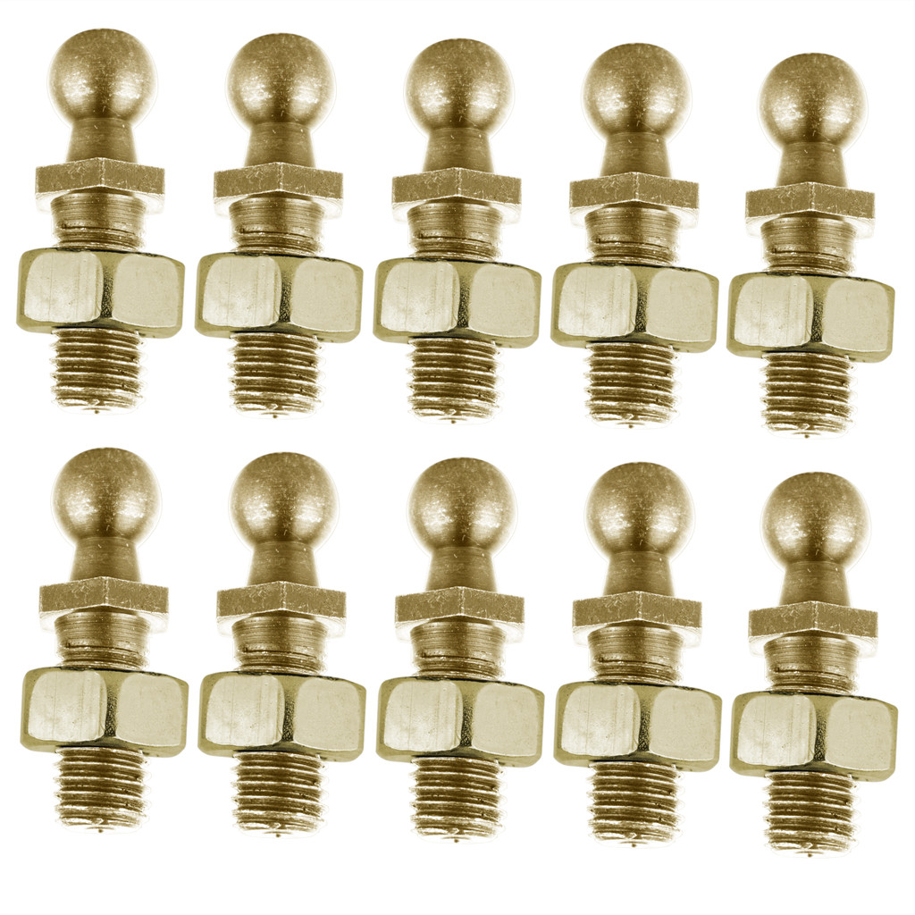 KIT 10 Parafusos ROSCA M8 Pino Esférico para Porta-mala/ Amortecedores/ Capô - UNIVERSAL