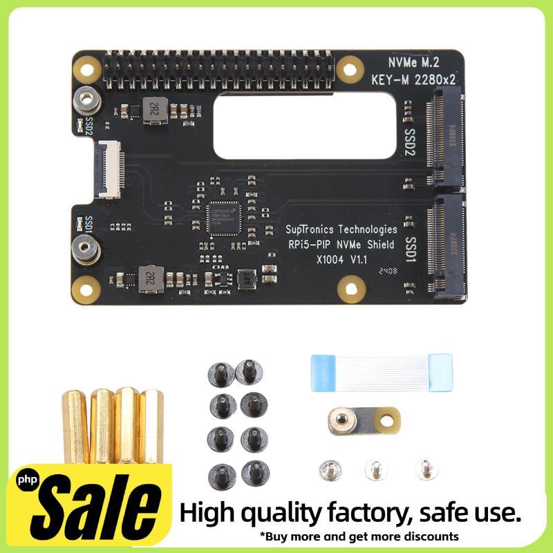 X1004 Para 5 PCIE M . 2 NVME Placa De Expansão SSD Duplo 2280 De Unidade De Estado Sólido PCB Não Suporta Bota De