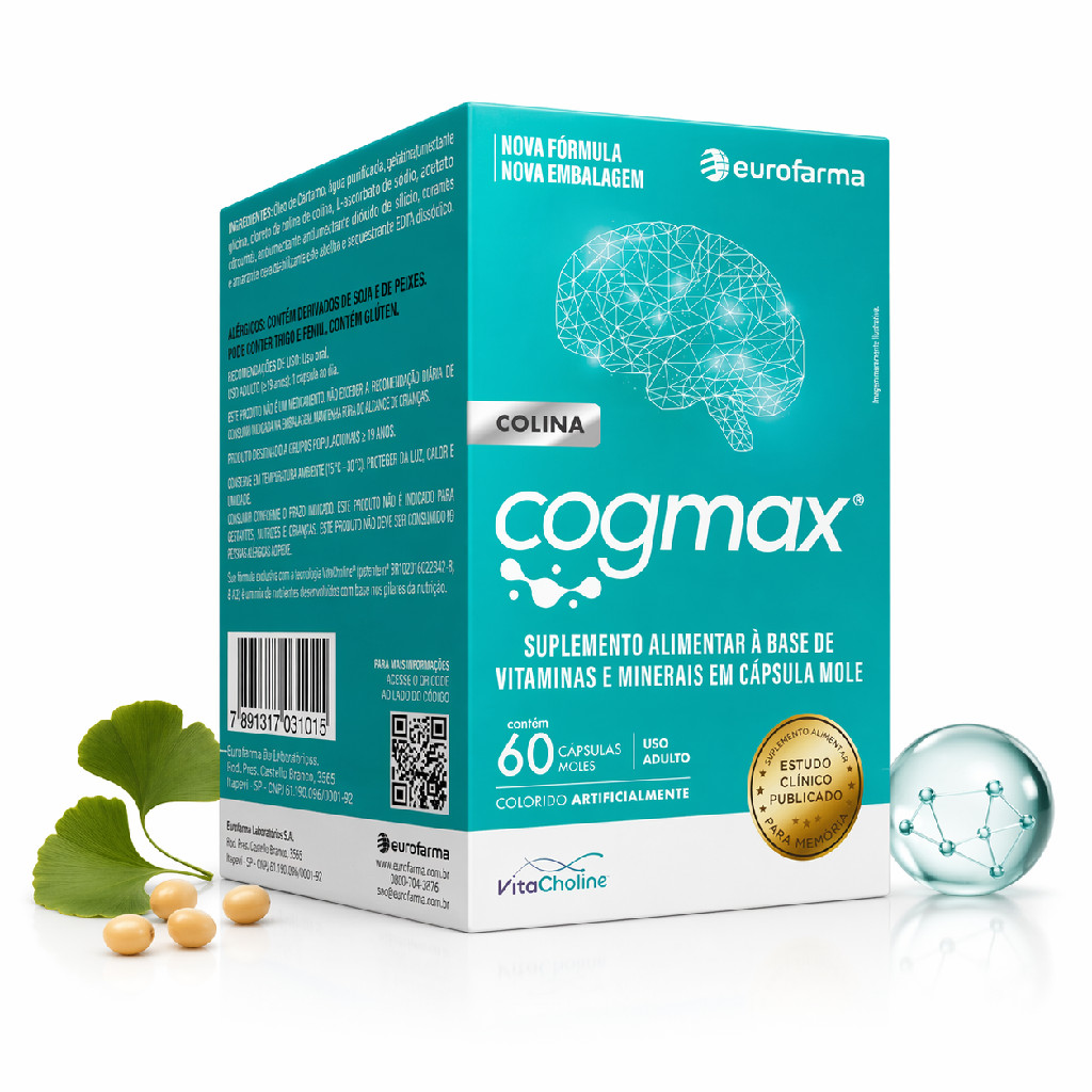 Polivitamínico Cogmax Colina 60 Cápsulas