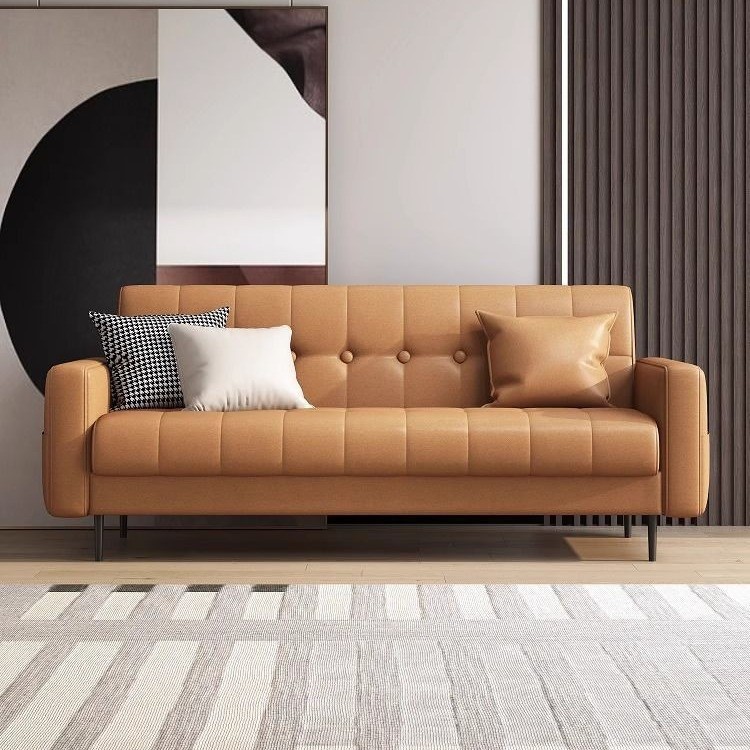 Sofá multifuncional de design clássico, sofá-cama dobrável com tecnologia, de uso duplo simples, ideal para salas de est