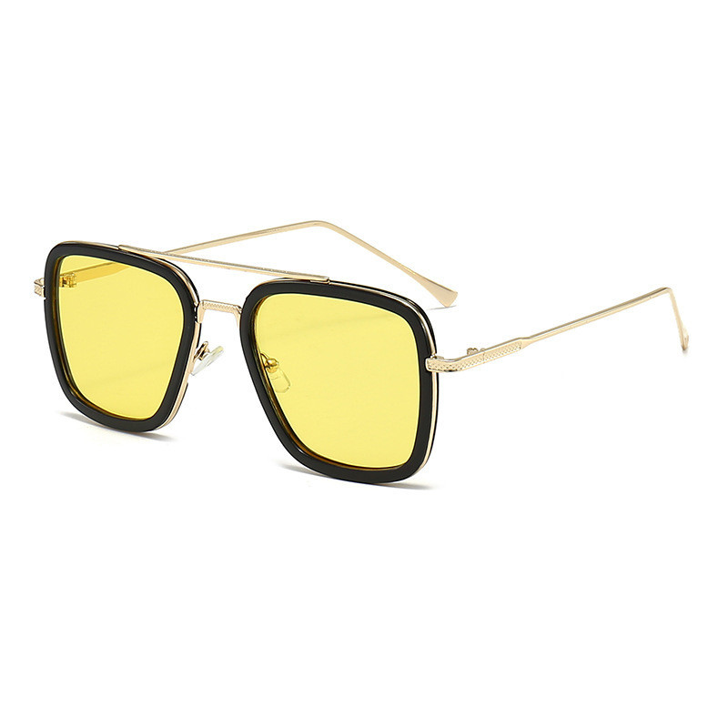 Óculos de sol quadrados para homens e mulheres, estilo vintage e clássico, ideais para a praia, para usar ao volante e p