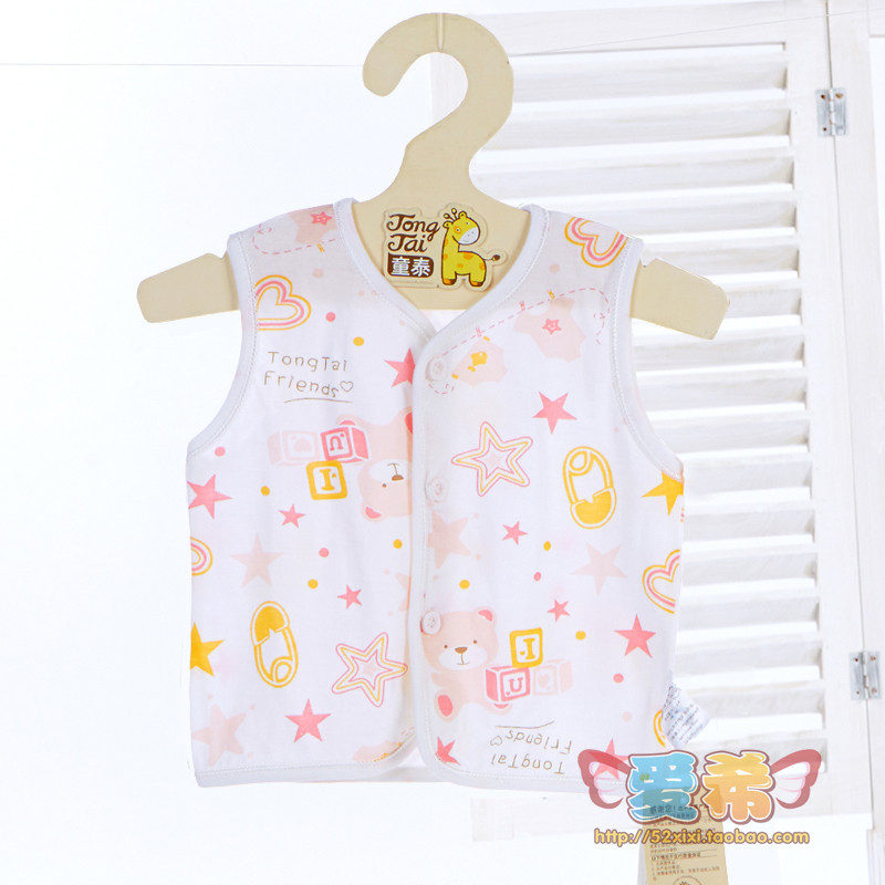 Tongtai verão estilo fino bebê puro algodão colete masculino feminino bebê colete Folio colete criança legal roupas de v