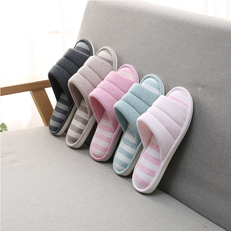 Estilo japonês primavera outono inverno casal bonito chinelos de algodão casa interior quente antiderrapante piso de mad