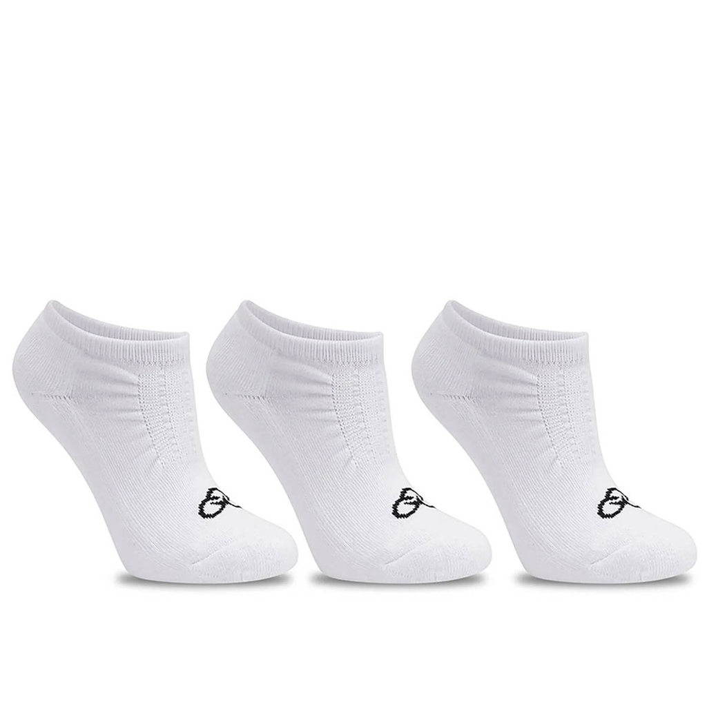 Meia Olympikus Tripack Invisivel Sem Fleece 3 Pares Branco - Masculino