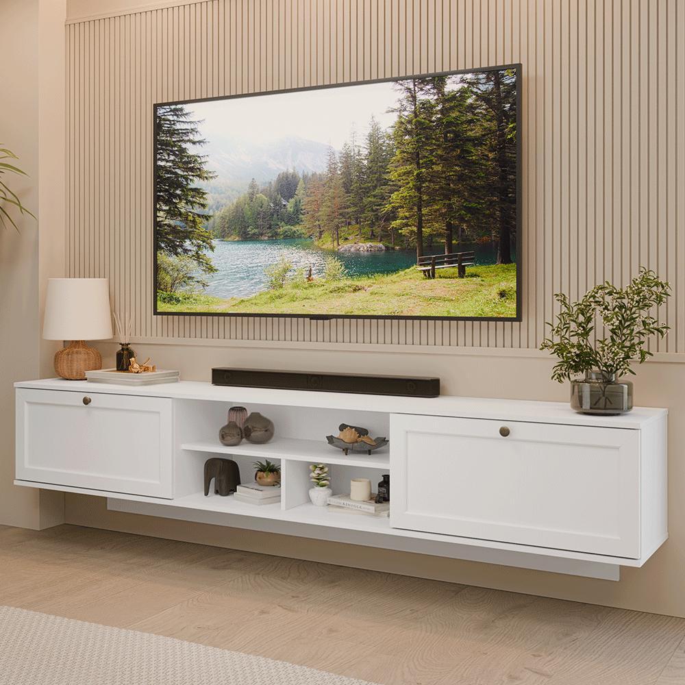 Rack Suspenso para TV até 80 Polegadas 218 cm 2 Portas B Vik Madesa