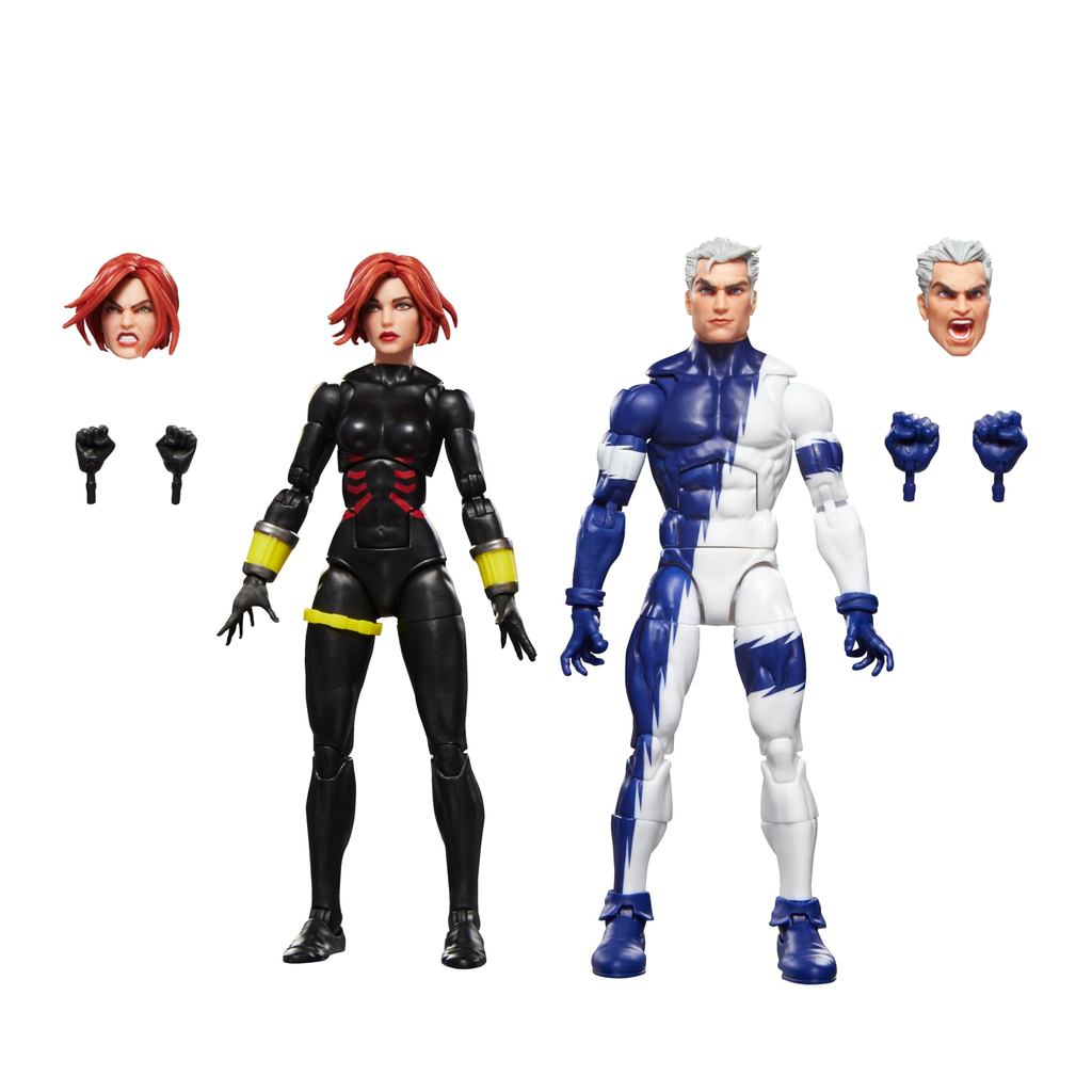Hasbro MARVEL Legends Series Black Widow & Quicksilver, 15 cm Action Figures for "Avengers: The Crossing" Comic Collecti