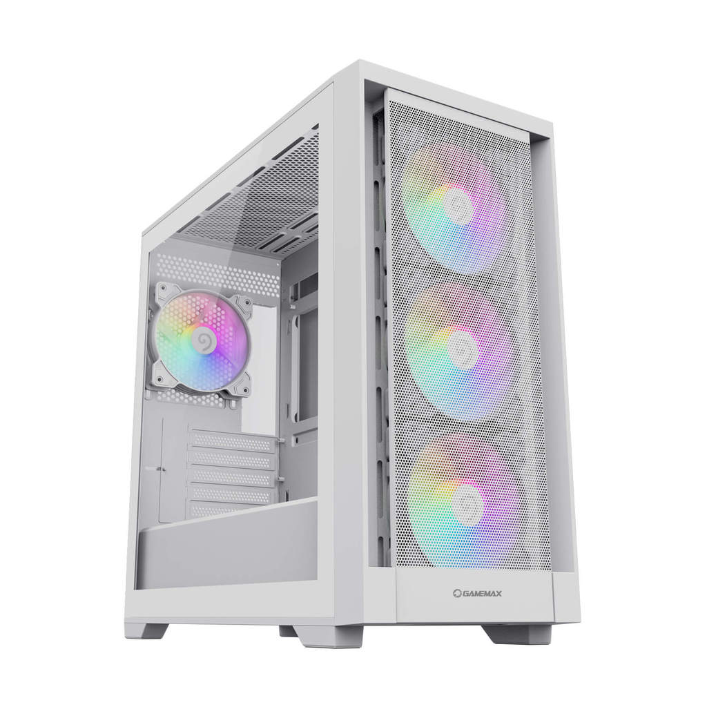 Gabinete Gamer Gamemax Defender MB WH, m-ATX, Vidro Temperado, Sem Fan