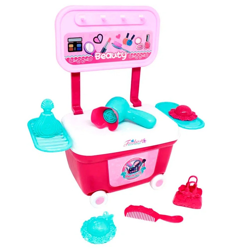 BRINQUEDO MINI KIT CARRINHO CAMARIM DA BELEZA - BELFIX