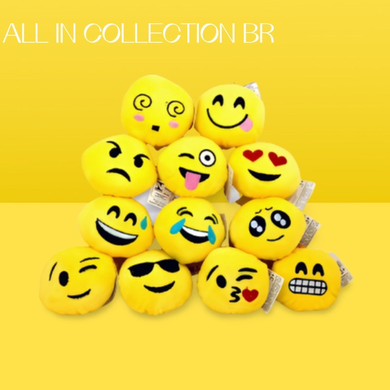 kit de chaveiro emoji com 12 unidade