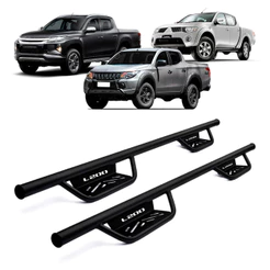 Estribo Tubo Force L200 2008 A 2020 Preto Fosco