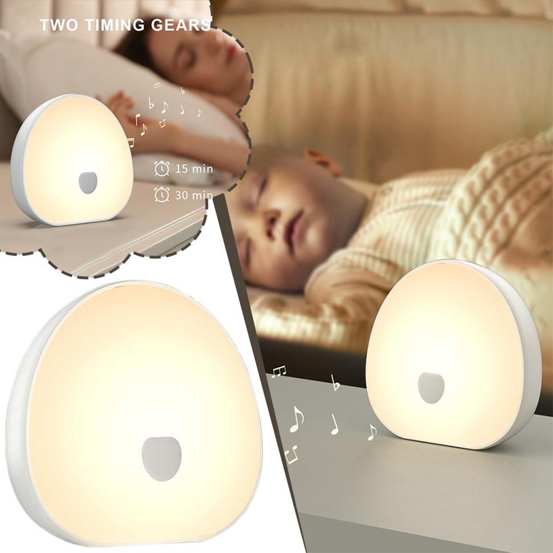 Imagem Máquina De Ruído Branco Para Dormir , Som Calmante , Recarregável , LED , Luz Noturna , Áudio Relaxante E Lâmpada De Son
