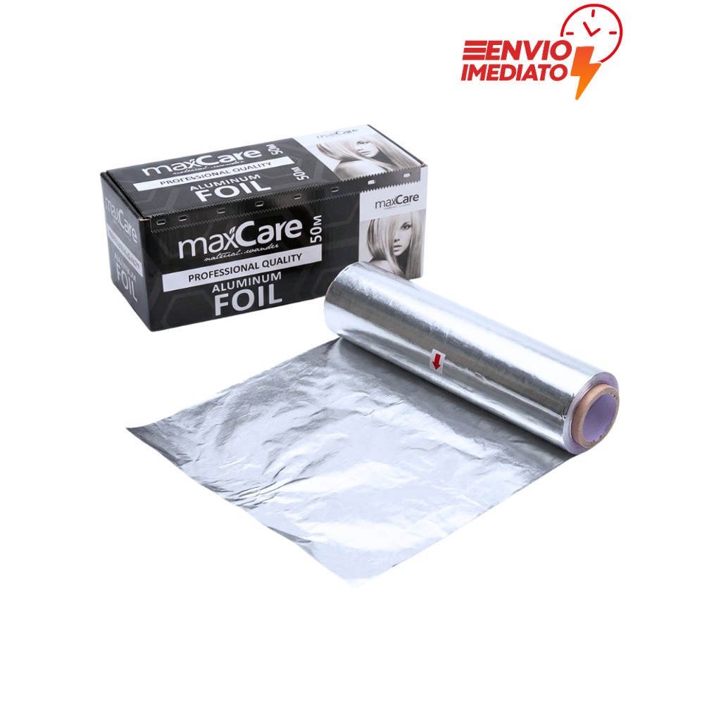 Papel Alumínio Para Mechas e Reflexo Cabeleireiro Barbeiro Profissional 50 Mts