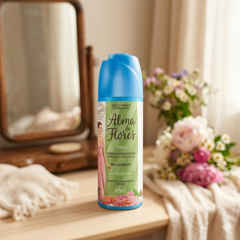 Desodorante Spray Alma De Flores 90Ml — imagem 2 de 2