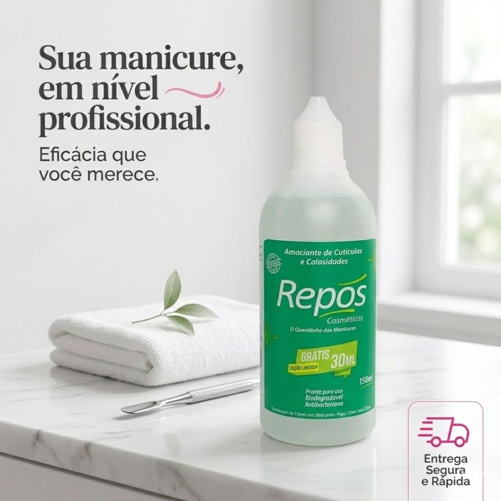 Amaciante de Cutícula e Calosidade Liquido 150ml - Repos