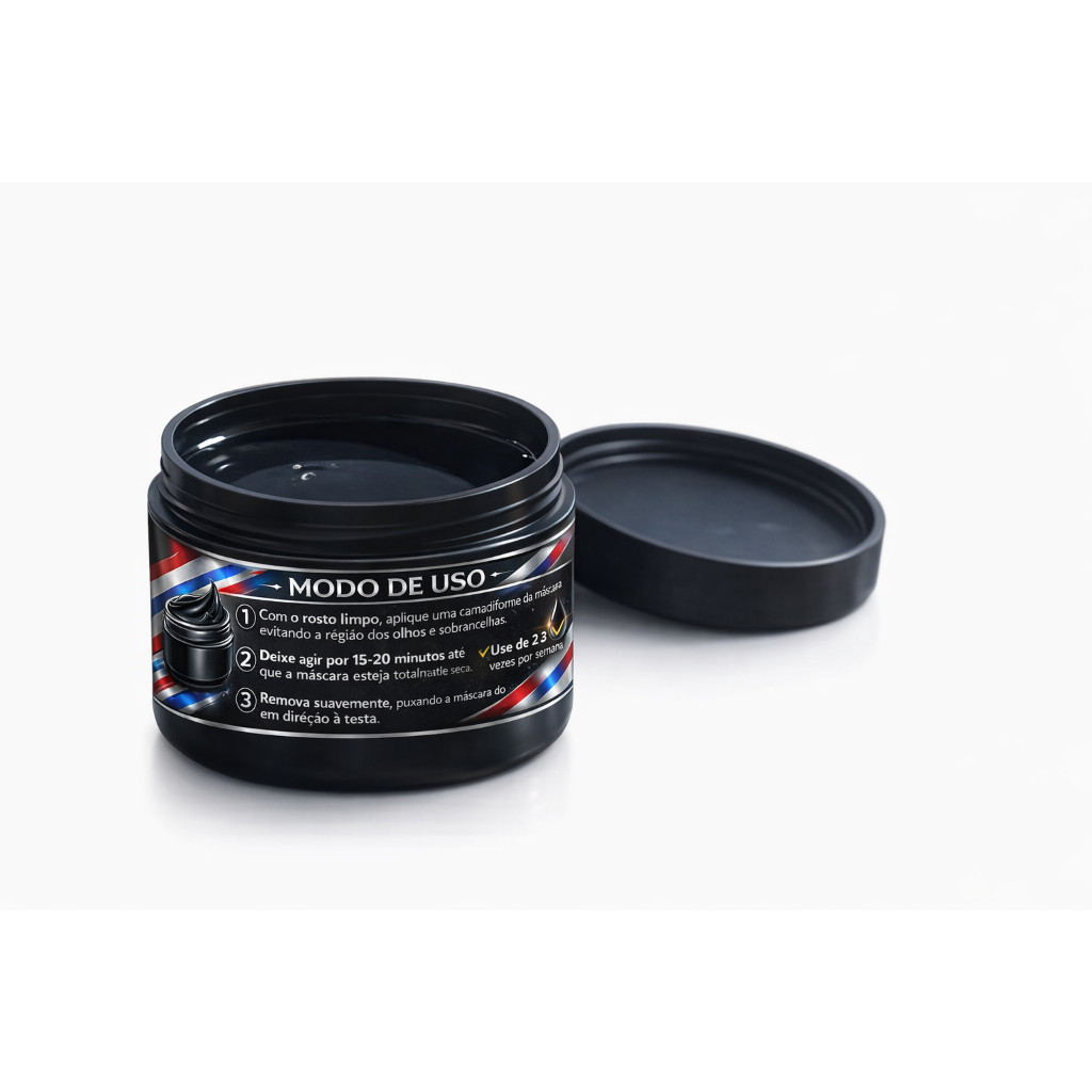 Máscara Black Para Cravos E Espinhas Carvão Ativado Limpeza De Pele Facial Detox nogi hair Skin Care