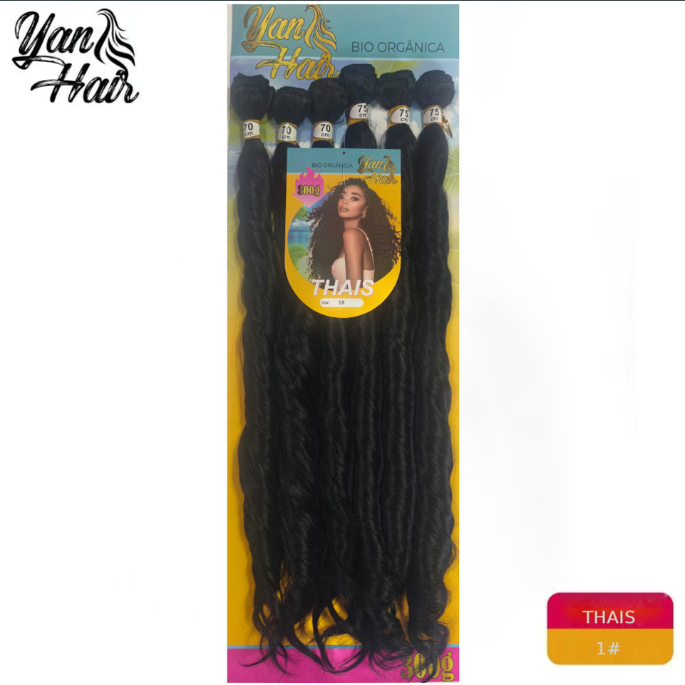 CABELO LISO ONDULADO  BIO ORGANICA PERLA modelo THAIS YANHAIR