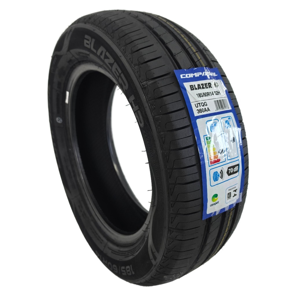 KIT 2 Pneus 185/60R14 82H Compasal Blazer HP Celta Prisma Corsa Siena Uno Argo Palio Gol Clio Fox — imagem 2 de 2