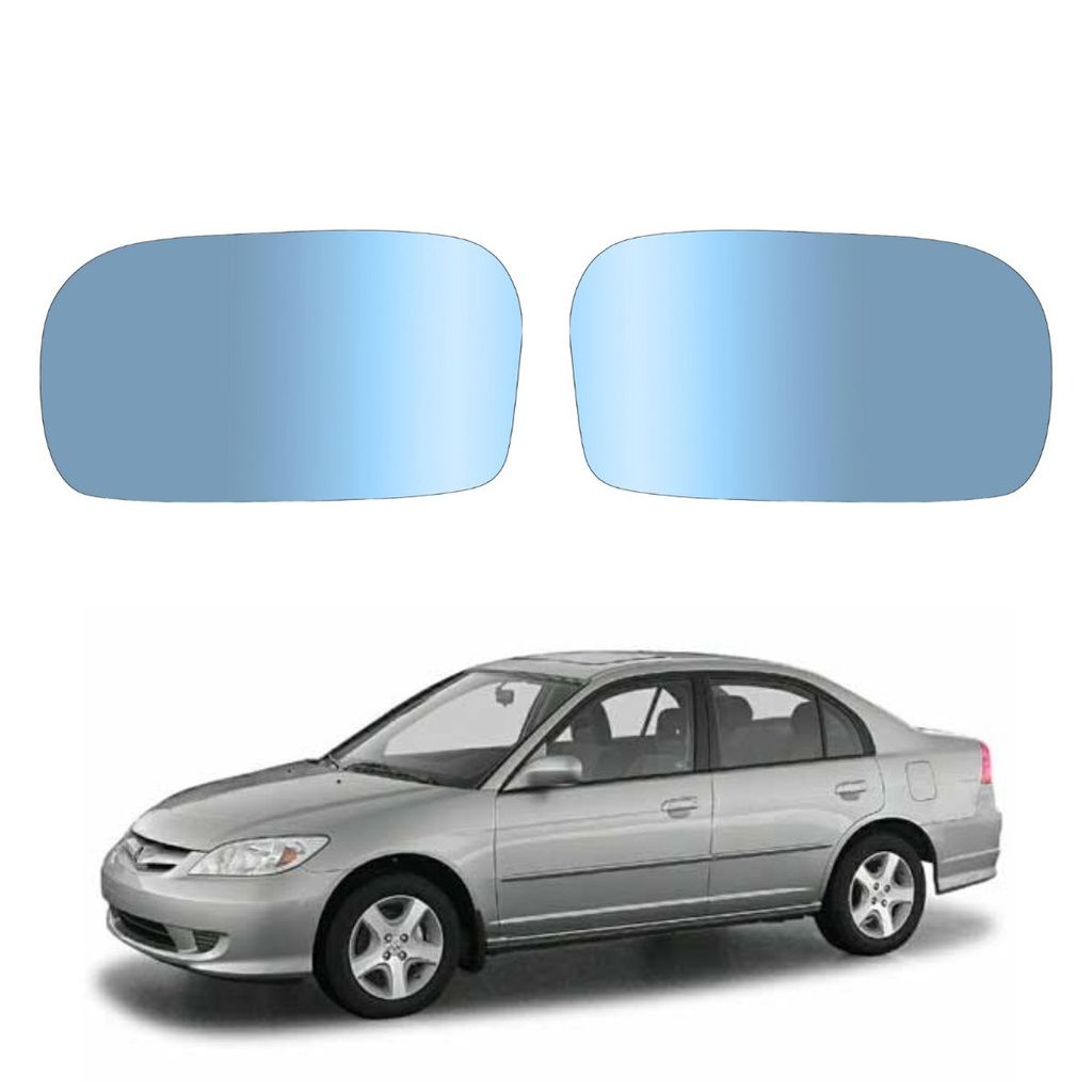 PAR LENTE ESPELHO RETROVISOR AZUL HONDA CIVIC 2001-2006