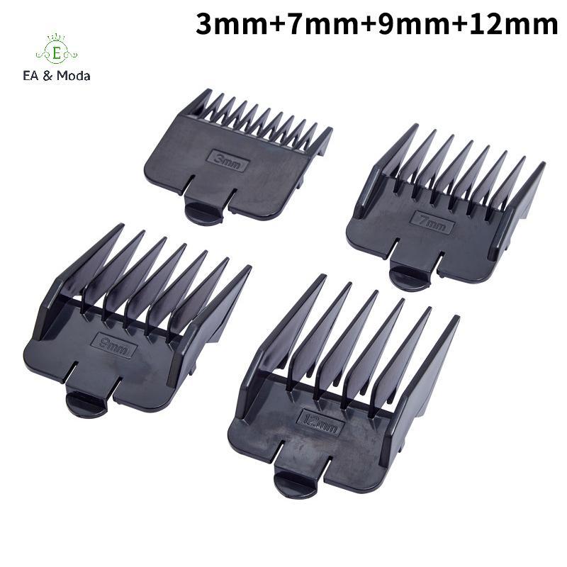 EA & Moda 4pcs Universal Cut Clipper Limit Pente Guia Tamanho De Fixação Barbeiro Substituição Elétrica Push Shear .