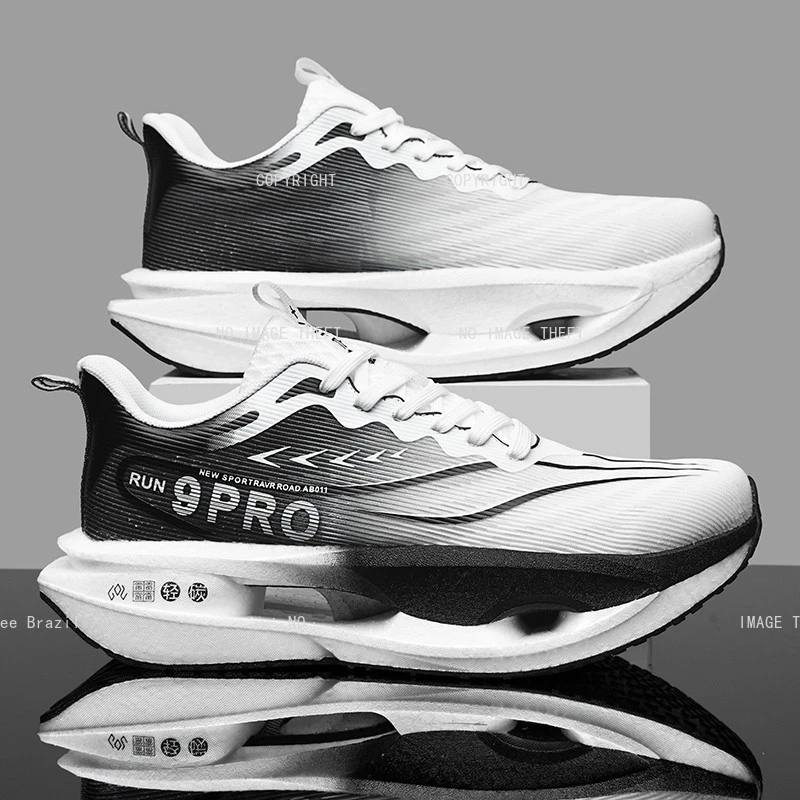 Outono Novos Tênis De Corrida Masculino E Feminino Placa De Carbono Sapatos Esportivos 35-45