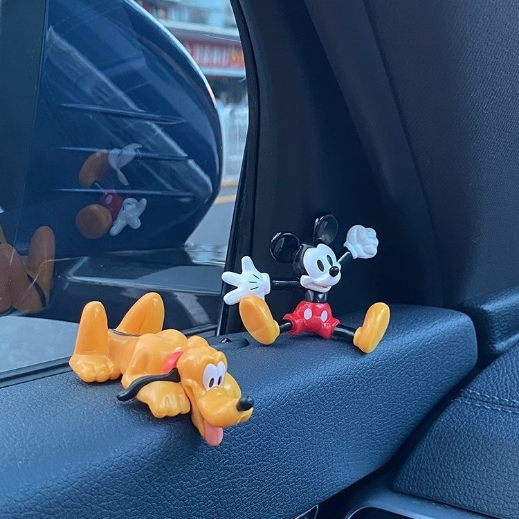 Decoração De Tela De Carro , Painel Criativo , Fofo , Mickey Mouse , Pelúcia , Acessórios Interiores Para Console Centra