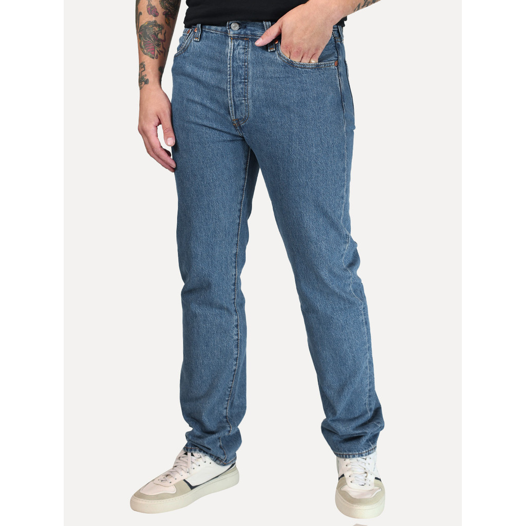 Calça Levis Jeans Masculina 501 Original Azul Médio 005010193