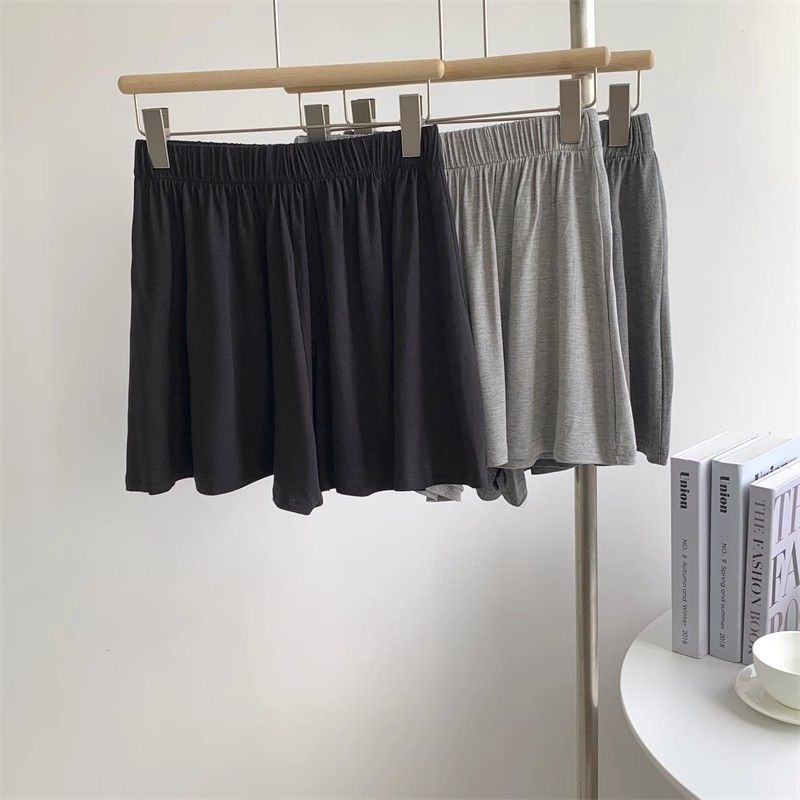 Modal cintura alta solta shorts feminino perna larga shorts verão estilo fino Drape Casual calças quentes Yoga dança sho
