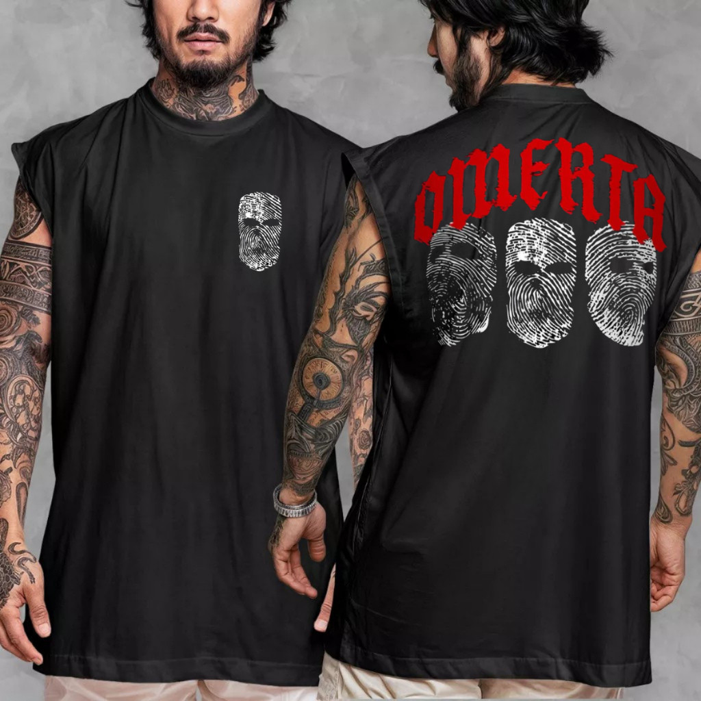Camiseta Regata Oversized 100% Algodão Premium Moda Streetwear