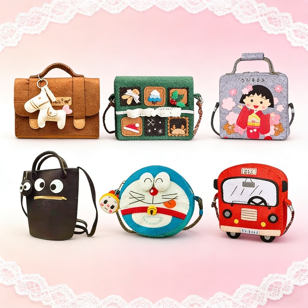 Frete grátis tecido artesanal não tecido sem corte, bolsa de Material diy, bolsa de ombro pequena, bolsa de moedas, moch