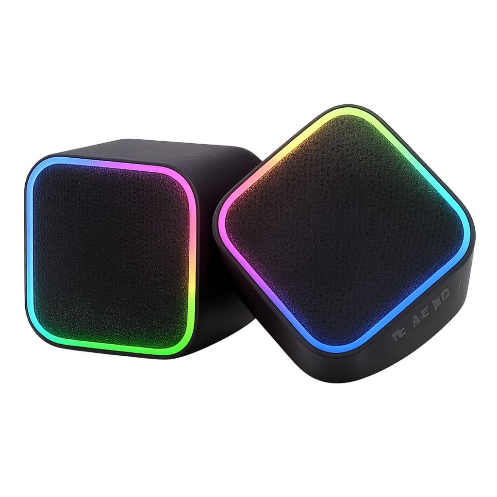 Mini Caixa de Som Para 6W Notebook Led RGB Potente