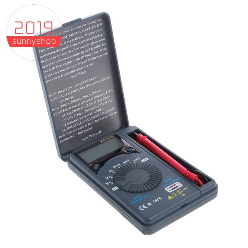 [Bestseller S] XB866 Mini Auto Range LCD Voltímetro Tester Ferramenta AC/Para DC Pocket Digital Multime