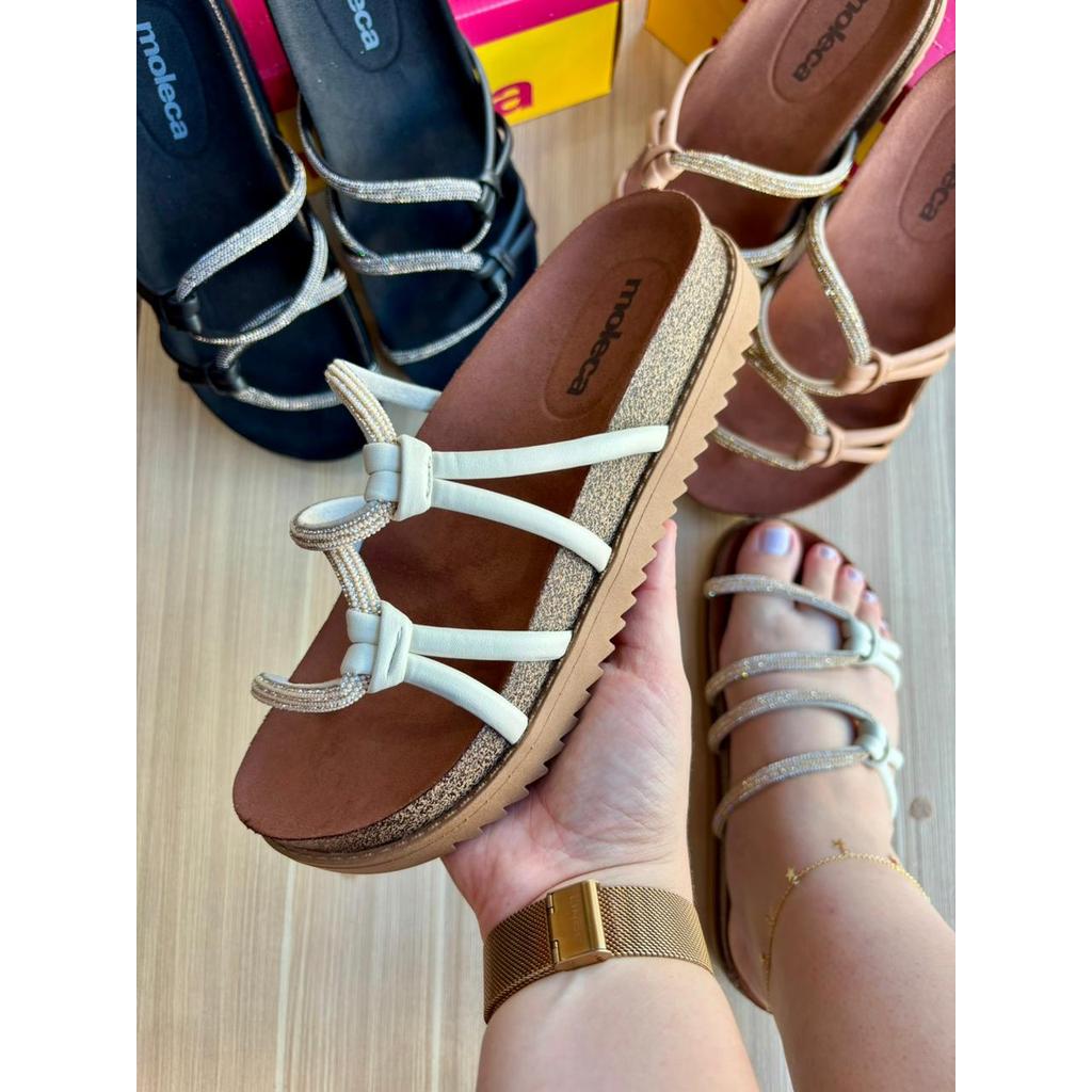 Chinelo Papete Moleca Feminina Flatform Original 5500.111i