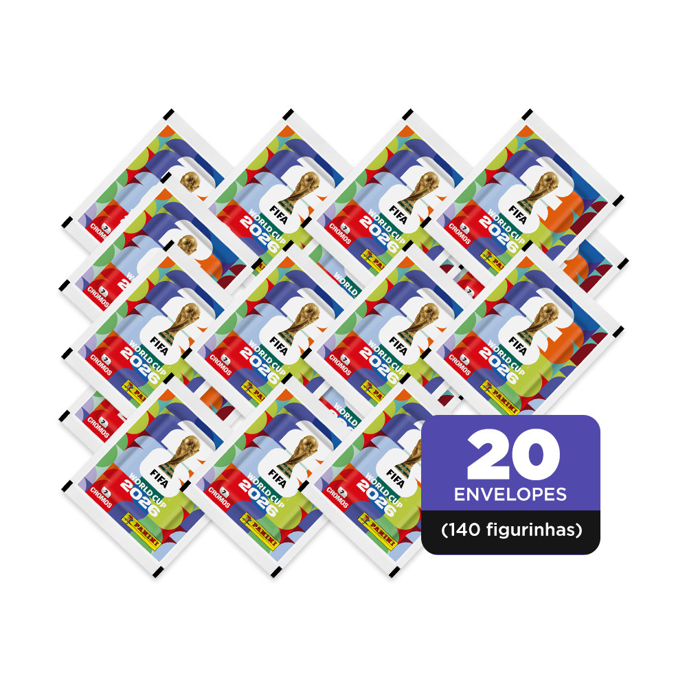 20 Envelopes (140 Figurinhas) Copa do Mundo 2026 - Oficial Panini