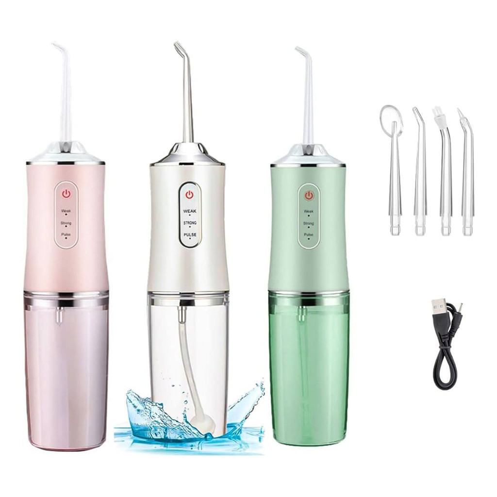 Irrigador Bucal Elétrico Portátil 3 Modos Limpeza Dental Profunda Recarregável