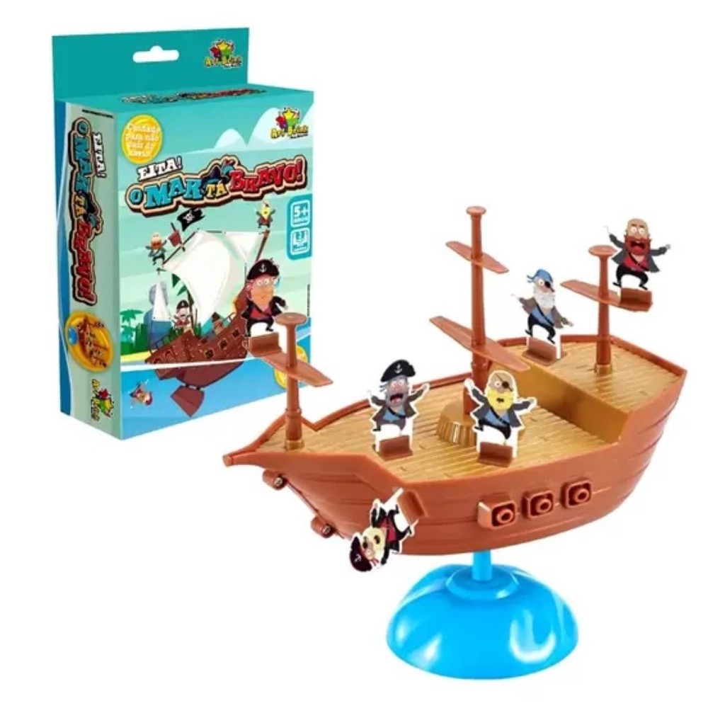 Jogo Navio Pirata Equilibrista O Mar Ta Bravo!
