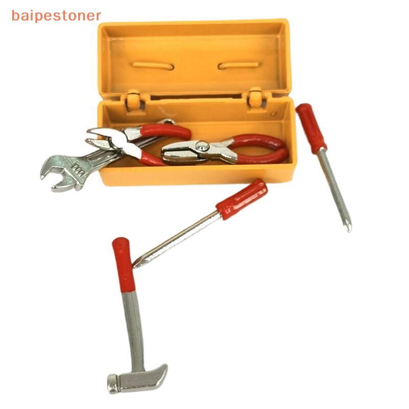 [baipestoner] 1 Conjunto De Caixa De Ferramentas Em Miniatura Para Casa De Bonecas , + 6 , Conjuntos Artesanais , Acessó