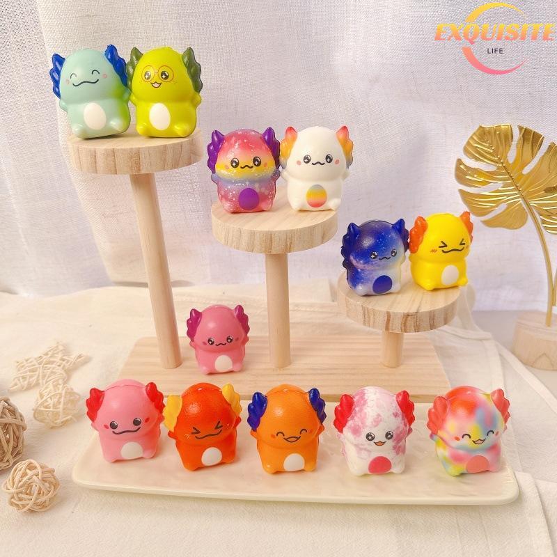 [EL-t] 5/10 Unidades De Brinquedo De Ascensão Lenta Para Crianças E Adultos Mini Kawaii Newt Fofo Alívio Do Estresse Bri