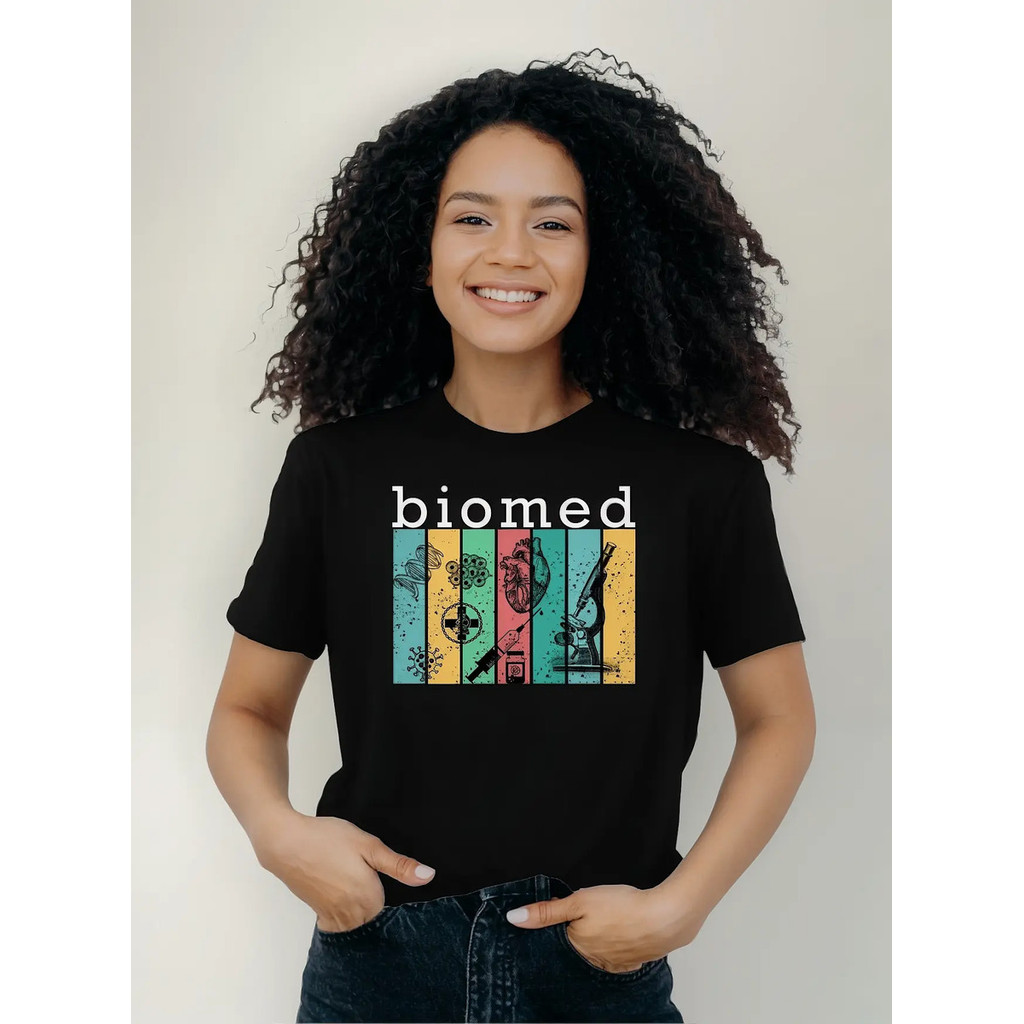 Camisa Feminina Curso Faculdade Vintage Biomedicina Biomed