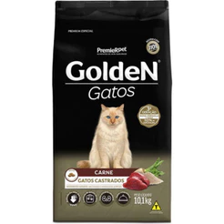 Ração pra Gatos Adultos Castrados Golden sabor Carne 10,1kg