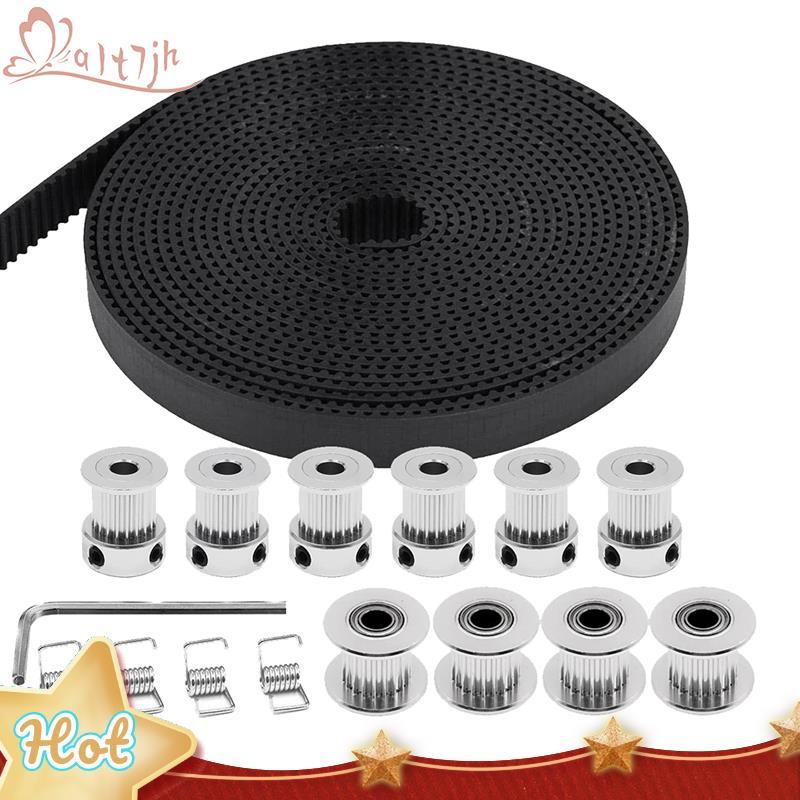 Correia Dentada 5M 10mm Largura 20 Dentes 5mm Furo Polia Roda + 20 De Dente 5mm Tensor Intermediário Mola Torção Peças D