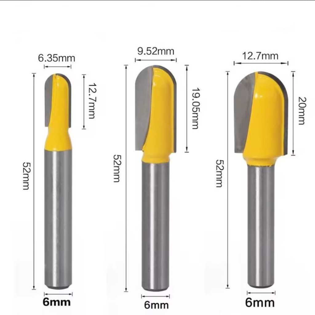 [Envio 24 Horas] Fresa Ballnose Tupia Gravação Entalhe Corte