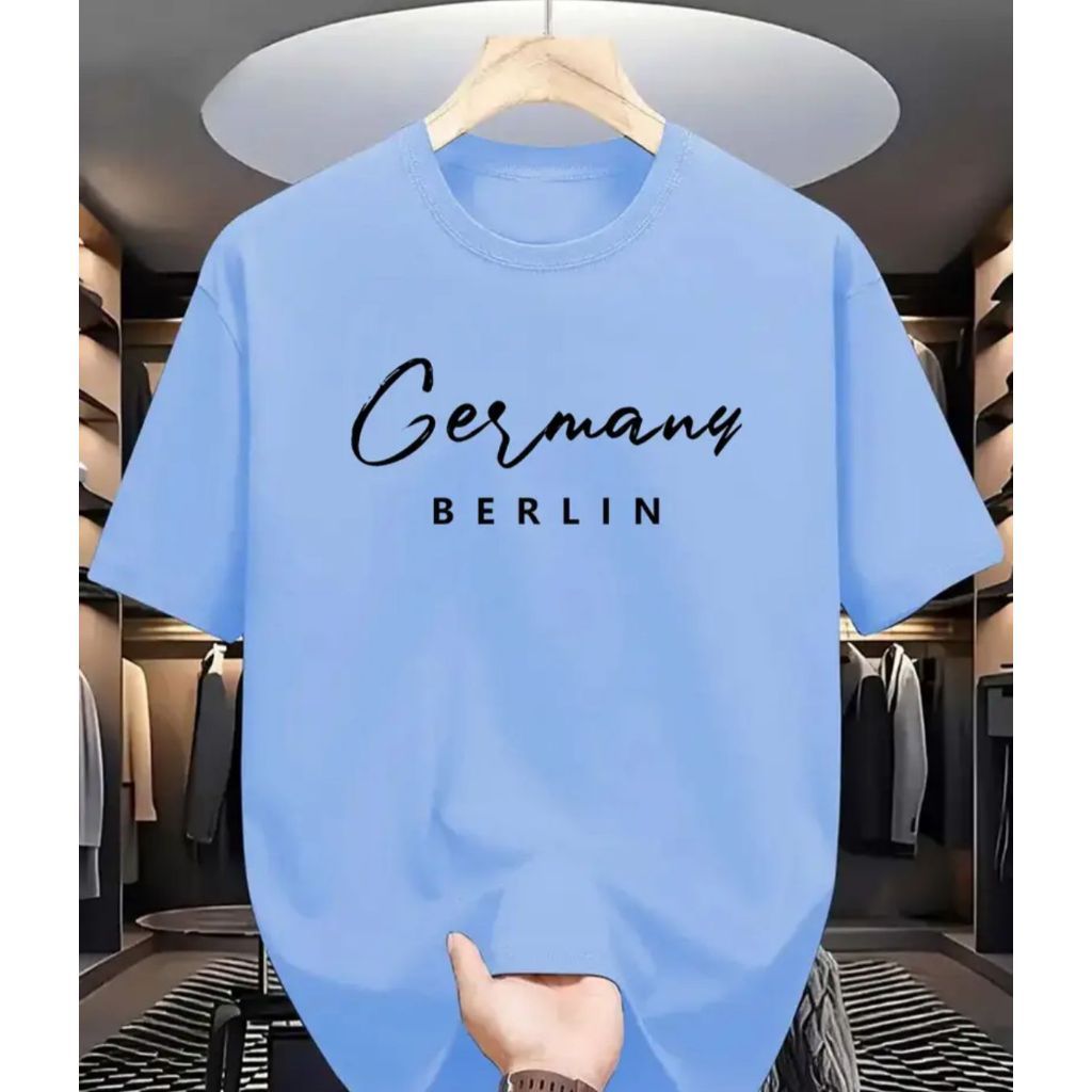 Camiseta Masculina GERMANY BERLIN Camisa Estampada 10% Algodão Camiseta Masculina Streetwear