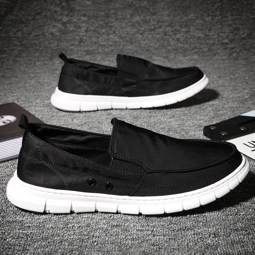Sapatos masculinos primavera verão respirável desodorante sapatos de lona leve velho pequim sapatos de pano masculino Ca