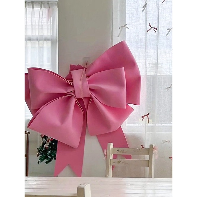 Ins estilo balé rosa grande arco portas janelas dia dos namorados loja decoração do quarto de casamento atmosfera de ani