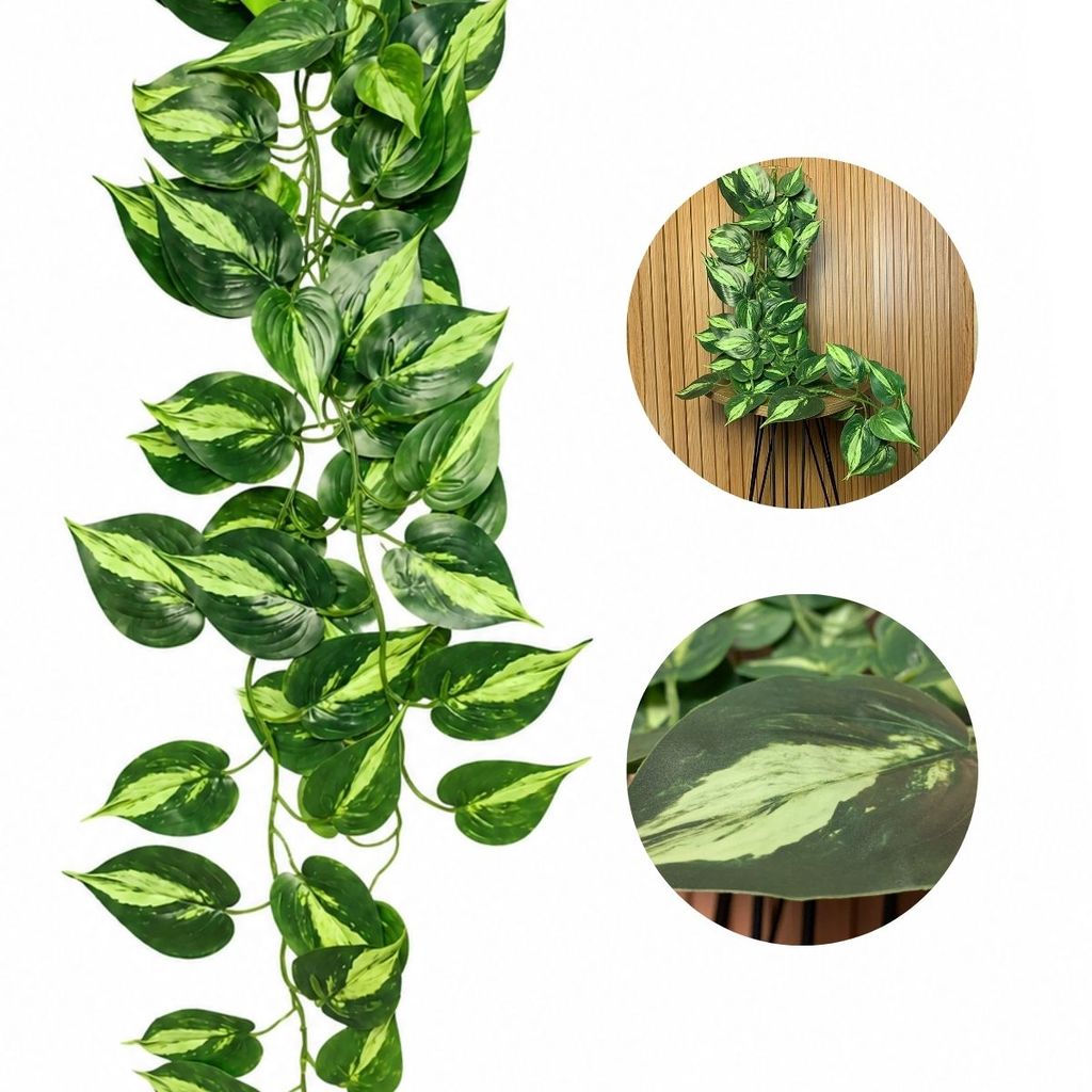 Pendentes Jiboia Artificial Grande Jardim Vertical Folhagem Decoração