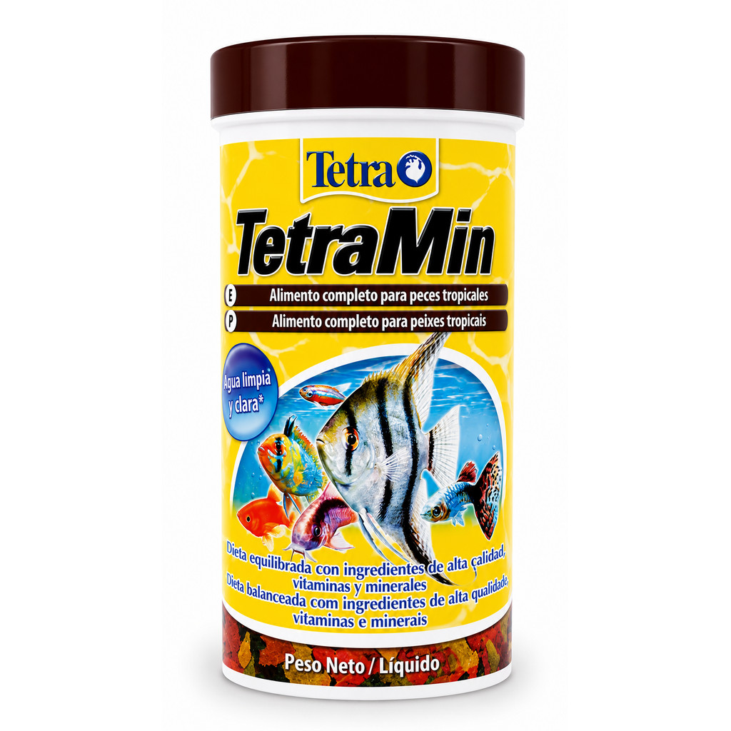 Ração TetraMin Flakes 200g alimento completo balanceado para peixes tropicais aquário água doce