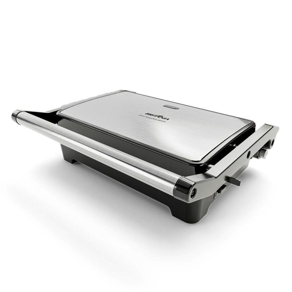 Grill E Sanduicheira Britânia 2 Em 1 Abertura 180o BGR28A 220V
